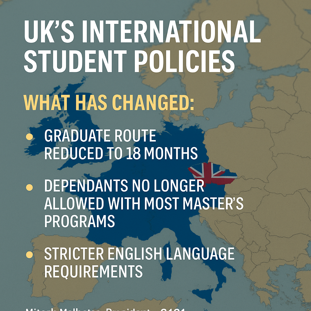 The UK Has Changed Its Post-Study Work Rules — Here’s What Every Consultant Must Know in 2025